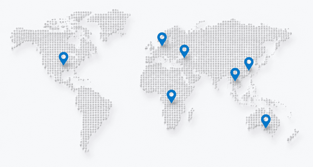 Al Baraj Industries global markets map
